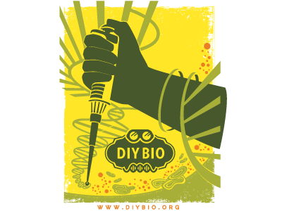 DIYbio Revolution — poster artwork from the early movement